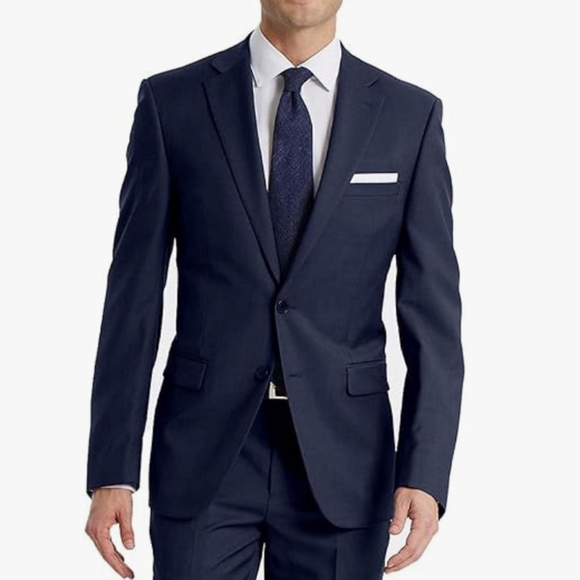 Calvin Klein Blue Sport Blazer Clean Lines Versatile - Picture 1 of 9